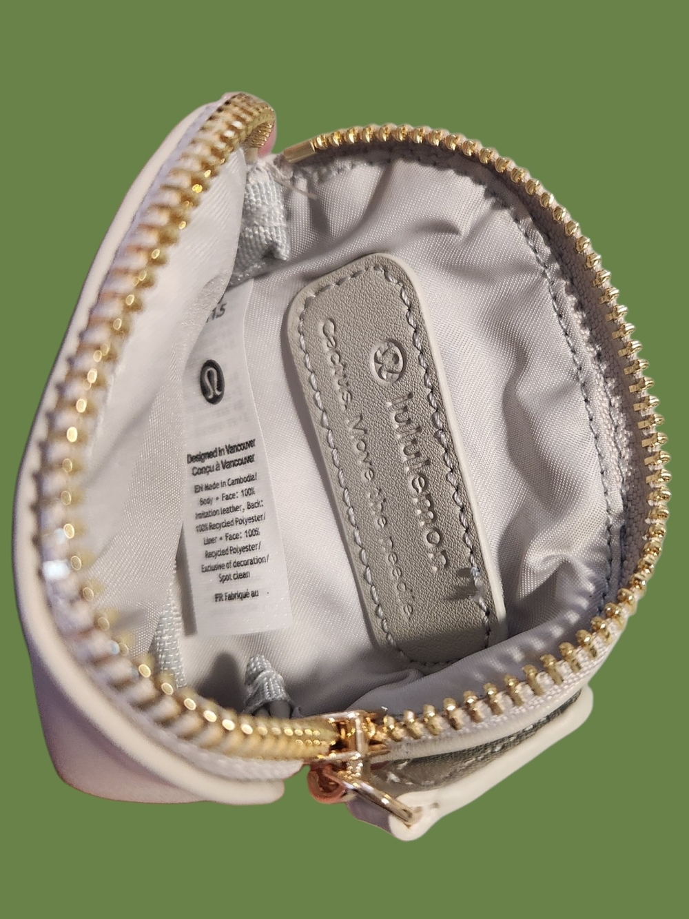 Lululemon Dual Pouch Wristlet NWT Light Gray - Picture 3 of 4